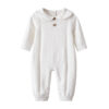 Spring And Autumn Doll Collar Twist Knitted Romper - Image 3
