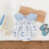Sweet Bow Collar Onesie Romper One Year Old Celebration Dress - Image 4