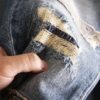 Retro Beggar Ripped Patch Jeans For Men - Image 5
