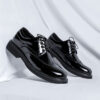 Mid-top British Patent Leather Shoes Big Toe All-match - Image 2