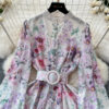 Super Fairy Seaside Holiday V-neck Floral Dress - Image 3