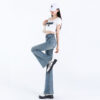 Women's Loose And Lazy Style Hip Raise Slimming Stretch Flared Pants Jeans - Image 4