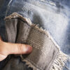 Retro Beggar Ripped Patch Jeans For Men - Image 2