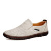 Outdoor Leisure Slip-on Flat Handmade Leather Shoes Men - Image 6