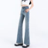 Women's Loose And Lazy Style Hip Raise Slimming Stretch Flared Pants Jeans - Image 3