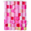 Colorful Plaid Home Bathroom Dry Wet Separation Partition Shower Curtain Waterproof Shower Curtain - Image 7