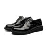 Mid-top British Patent Leather Shoes Big Toe All-match - Image 4