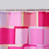 Colorful Plaid Home Bathroom Dry Wet Separation Partition Shower Curtain Waterproof Shower Curtain - Image 2