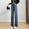 Straight Jeans Stretch Slimming Women - Image 3