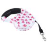 5m Pink Dog Footprint Pattern Easy Operation Retractable Dog Leash(Pink) - Image 4