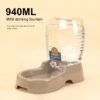 Utility Automatic Drinking Water Dispenser Detachable Bottle with Dish Feeder for Cats and Dogs， Random Color Delivery - Image 5