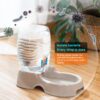 Utility Automatic Drinking Water Dispenser Detachable Bottle with Dish Feeder for Cats and Dogs， Random Color Delivery - Image 7