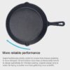 Cast Iron Non Stick Frying Pan Cooking Pot, 25cm - Image 5