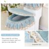 3 PCS / Set Universal Anti-Dust Cover Fabric Zipper Toilet Seat - Image 6