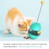 Cat Turntable Toy Leaking Food Ball Funny Cat Stick Tumbler Pet Toy, Blue, Green, Yellow, Pink - Image 3