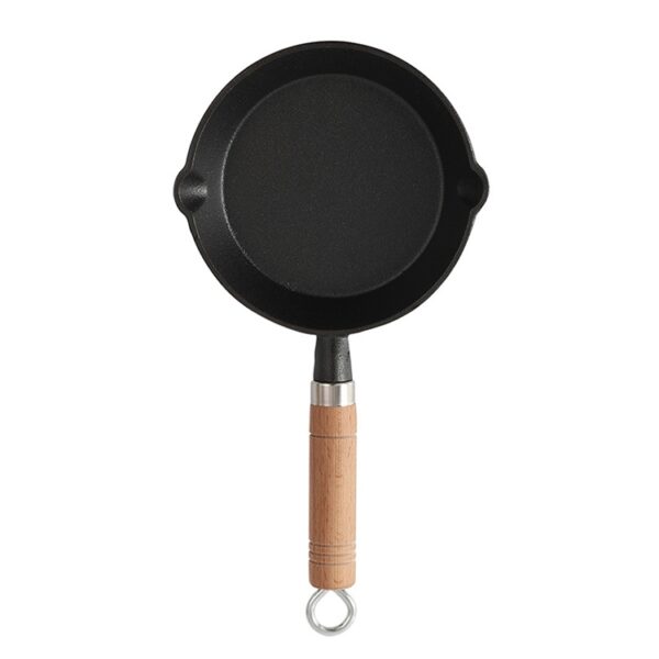 Household Hot Oil Frying Pan Cast Iron Skillet, Small