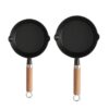 Household Hot Oil Frying Pan Cast Iron Skillet, Small - Image 2