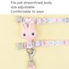 Rabbit Head Type Cat Traction Rope Anti-breakaway Adjustable Cat Leash, Small Suitable for Within 3kg, Large Suitable for 3-6kg - Image 3