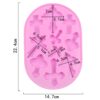 10 Grids Vintage Cross Silicone Chocolate Mould Cake Decoration Molds, 10 Grids Cross - Image 3