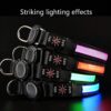 For AirTag Dog Collar LED Waterproof Quick Release Collar, S, M, L - Image 3