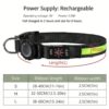 For AirTag Dog Collar LED Waterproof Quick Release Collar, S, M, L - Image 9