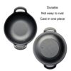 Cast Iron Frying Pan Stewpot Universal Uncoated Non-Stick Casserole, 20cm, 25cm, 27cm - Image 3