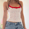 Pure Desire Fake Two-piece Floral Camisole For Women - Image 5