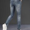 Men's Fashion Slim Fit Skinny Stretch Ripped Jeans - Image 3