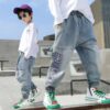 Boys' Jeans And Trousers Primary School Students Loose Western Style - Image 2