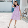 Girls' Fashionable Simple Cotton Print Skirt - Image 3