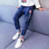 Boys Jeans Autumn And Winter New One-piece Velvet - Image 3