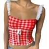 Stitching Lace Small Sling Age-reducing Slim Vest - Image 7