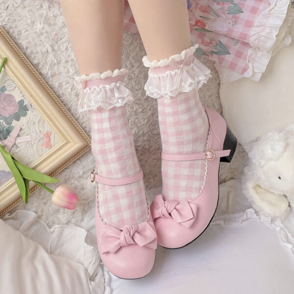 Cherry Blossom Series Spring Cute Girly Cotton Socks