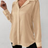Women's Satin Silk-like Long-sleeved Shirt - Image 8
