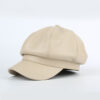 Korean Style Octagon Fashion Ladies Hat Leather Beret - Image 2