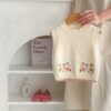 Autumn Children's Cute Embroidered Round Neck Pullover Vest - Image 2