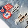 Medal Printed Badge Ripped Jeans Men - Image 5