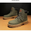 Men's Boots Plus Size Vintage Leather Worker Boot - Image 2
