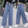 Fashion Loose Simple Casual Girls Jeans - Image 3