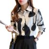 Long Sleeve Shirt Women's Printed Temperament - Image 3
