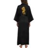 Golden Dragon Black Kimono Long Kimono Robe For Women - Image 4