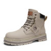 Men's Boots Plus Size Vintage Leather Worker Boot - Image 5