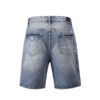 Damaged Grooved Fashion Denim Shorts - Image 3