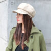 Korean Style Octagon Fashion Ladies Hat Leather Beret - Image 7
