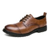 Three-joint Leather Shoes Men's Business Formal Wear Business Casual Round Head - Image 5