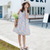Girls' Fashionable Simple Cotton Print Skirt - Image 8