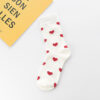 Women's Autumn And Winter Colorful Love Long Socks - Image 3