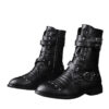 Middle Tube Leather Boots Ceremonial Motorcycle Men's Martin Performance - Image 6