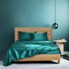 Four-piece Set Of Silk Bedding Sheets And Fitted Sheets - Image 9