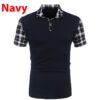 Men's T-shirt Casual Fashion Solid Color Polo Shirt - Image 8